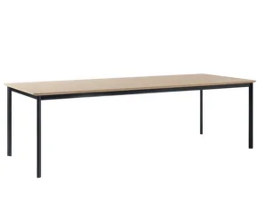 Drip HW117 Dining Table, black/lacquered oak