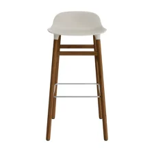 Form Bar Chair 75 cm Walnut, light grey