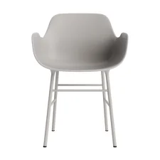 Form Armchair Steel, warm grey