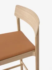 Betty TK14 Counter Chair, oak/cognac leather
