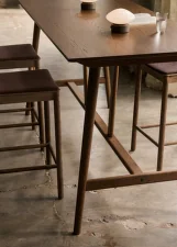 In Between SK26 Counter Table, smoked lacquered oak