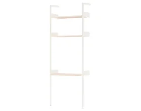 Rombe IF2 Full Bay Desk, alabaster/lacquered oak