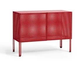Perforated Cabinet Floor Small, wine red