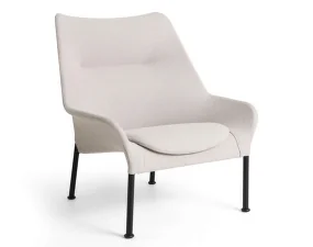 O2 Lounge Chair, soft light grey textile