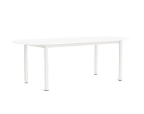 Annex Oblong Table 220x95, cream white/white laminate