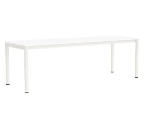 Annex Flush Table 240x80, cream white/white laminate
