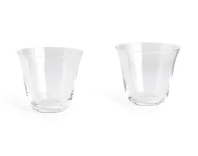 Curve Tumbler Glass Small, set of 2, clear