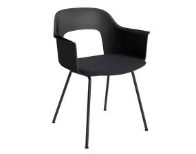 Layout Armchair 213 Seat Upholstery, black/Steelcut Trio 195