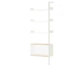 Rombe IF6 Add-on Bay Cabinet, alabaster
