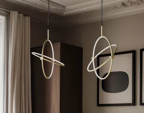 Maru Pendant Big, brass