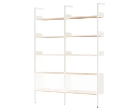 Rombe Configuration E, alabaster/lacquered oak