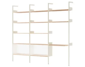 Rombe Configuration J, alabaster/lacquered oak