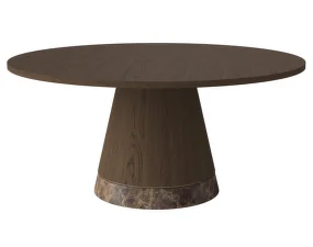 Piro Coffee Table Ø90 H42, dark oiled oak