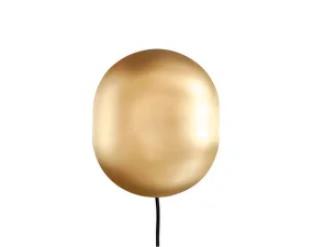 Clam Wall Lamp, brass