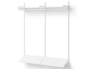 Wardrobe Shelf 2, white/white