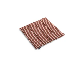 Terrazza Seat Cushion, terracotta bold stripe