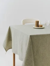 Terrazza Tablecloth, soft olive