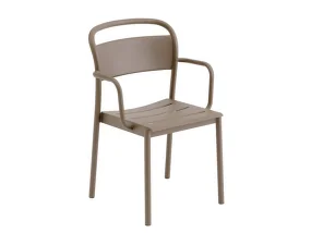 Linear Steel Armchair, taupe