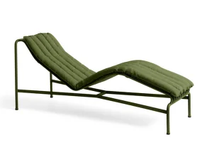 Palissade Chaise Longue Soft Quilted Cushion, olive