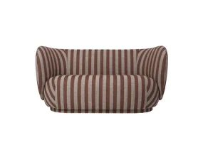 Rico Sofa 2 Louisiana, sand/chocolate