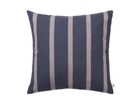Strand Outdoor Cushion, indigo blue/parchment