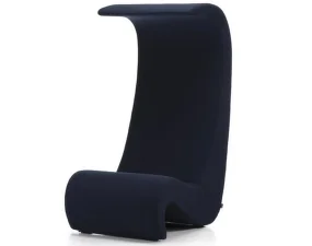 Amoebe Highback Chair, dark blue