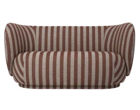 Rico Sofa 2, Louisiana sand / chocolate