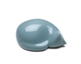 Resting Cat Small, light blue