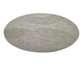 Zen Rug Round Ø250 cm, light grey