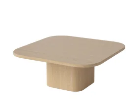 Eida Coffee Table 70x70 H28, white pigmented oiled oak