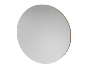 Vala Mirror Round Ø100 cm, lacquered oak