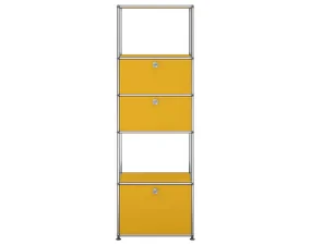USM Haller Shelving Unit M52, golden yellow