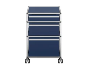 USM Haller M63 Mobile Pedestal, steel blue