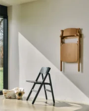 Backflip Chair, anthracite lacquered beech