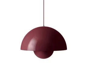 Flowerpot VP2 Pendant, dark plum