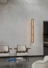 Numbra Pendant TY1, aluminium / oak