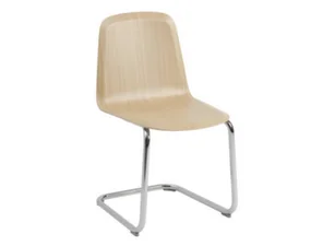 Brink Chair Cantilever, oak / chrome