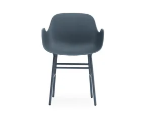 Form Armchair Steel, blue
