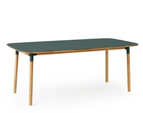 Form Table 95x200 cm Oak, green