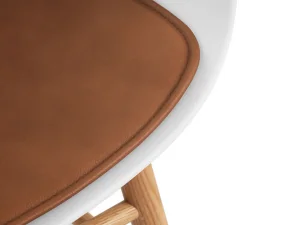 Form Leather Seat Cushion, brandy