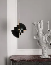 Multi-Lite Pendant Large, white/brass