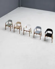 Herit Armchair Oak, dusty green