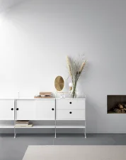 String Floor Panel 115 x 30, 2 pcs, white