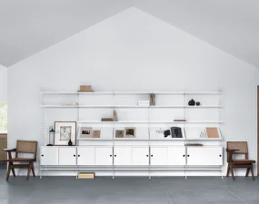 String Shelves 78 x 30, 3 pcs, white