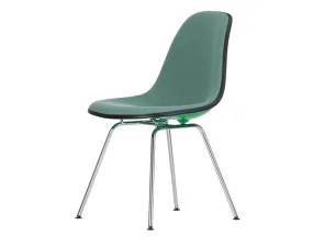 Eames Plastic Side Chair DSX, full padded