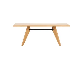 Table S.A.M. Bois 200 cm, natural solid oak