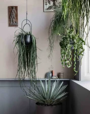 Hanging Deco Pot, black