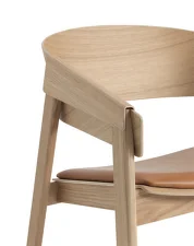Cover Lounge Chair, cognac leather / oak