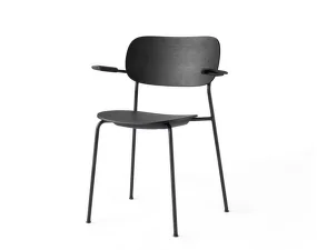 Co Chair with Armrest, black oak