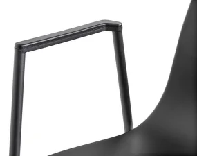 AAC 18 Chair Black Steel, dusty blue